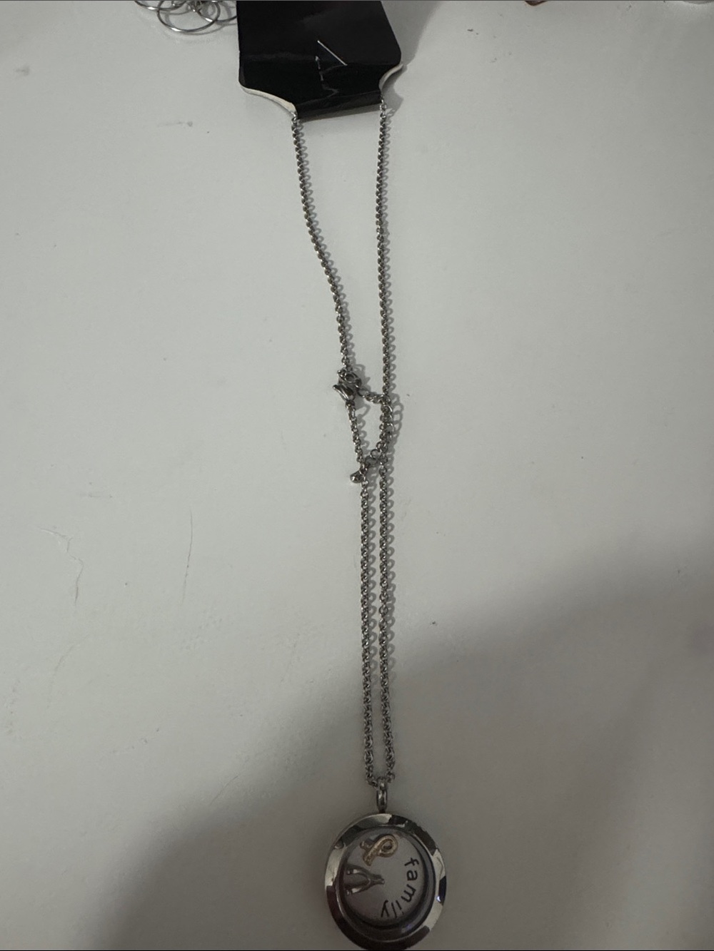 Silver Circular Pendant Necklace - Women Accessories